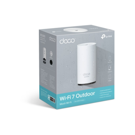 TP-LINK BE3600 Outdoor/Indoor Mesh WiFi 7 Router | Deco BE25-Outdoor (1-pack) | 802.11ax | 2.4 GHz / 5 GHz | MU-MiMO No | PoE in