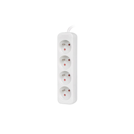 Lanberg | Cable Power Strip 4X French Outlets Quality-Grade Copper, 1.5 m | PS0-04E-0150-W