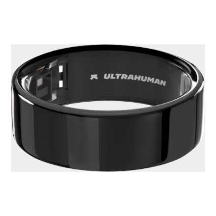 Ultrahuman | Ring Air | Aster Black | Size 10 | Smart Ring