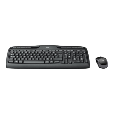 Logitech MK330 | Keyboard and Mouse Set | Wireless | Mouse included | US International | Black