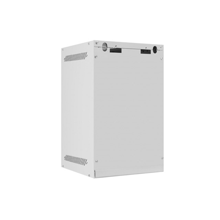 Lanberg Rack cabinet 10" wall-mount 9U/280x310 (flat pack) with glass door | WF10-2309-10S | Gray