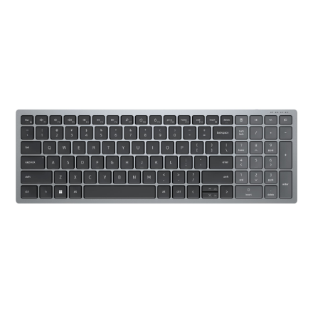 Dell | Keyboard | KB740 | Keyboard | Wireless | Russian | Titan Gray