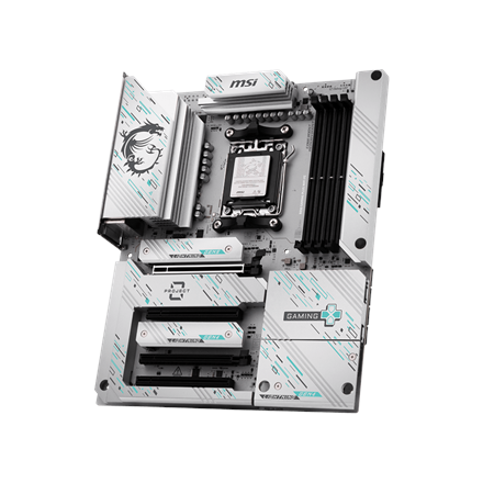 MSI B850 GAMING PLUS WIFI PZ | Processor family AMD B850 | Processor socket AM5 | DDR5 | Supported hard disk drive interfaces SATA, M.2 | Number of SATA connectors 4
