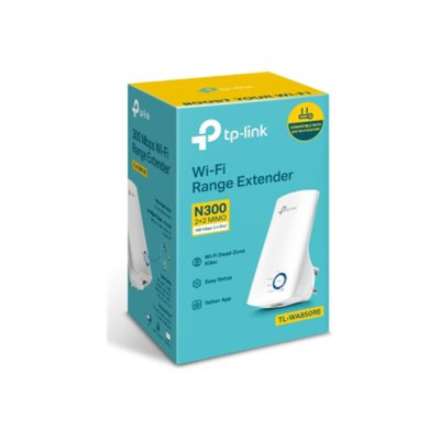 TP-LINK | Extender | TL-WA850RE | 802.11n | 2.4GHz | 300 Mbit/s | 10/100 Mbit/s | Ethernet LAN (RJ-45) ports 1 | MU-MiMO No | no PoE | Antenna type 2xInternal