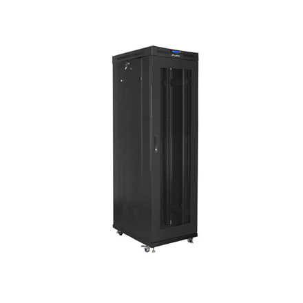 Lanberg | Rack cabinet 19" free-standing 42U/600x1000 (flat pack) with mesh door lCD V2 | FF01-6042-23BL | Black