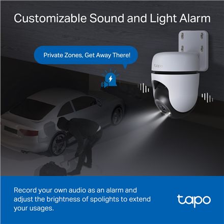 TP-LINK | Pan/Tilt Security Wi-Fi Camera | Tapo C510W | Dome | 3 MP | 3.9mm | IP65 | H.264 | MicroSD, up to 512 GB