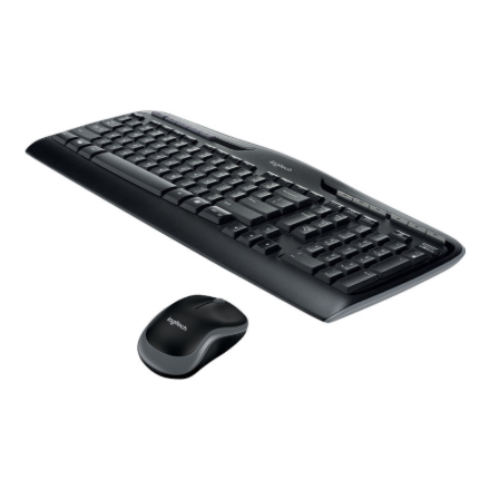 Logitech MK330 | Keyboard and Mouse Set | Wireless | Mouse included | US International | Black