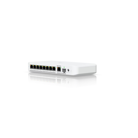Ubiquiti Flexible, 8-port 2.5 GbE PoE++ switch with a 10 GbE RJ45/SFP+ combination uplink port | USW-Flex-2.5G-8-PoE | Managed | Wall-mountable/Desktop