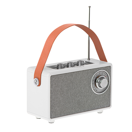 Camry | Speaker with radio | CR 1902 W | White | Wireless connection