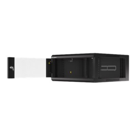 Lanberg | Rack cabinet 19" wall-mounted 4U 600 fast assembly (flat pack) | WFFA-5604-10B | Black