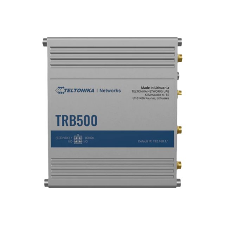 Industrial 5G Gateway | TRB500 | No Wi-Fi | 10/100/1000 Mbps Mbit/s | Ethernet LAN (RJ-45) ports 1 | Mesh Support No | MU-MiMO Yes | Antenna type SMA for Mobile