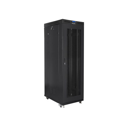 Lanberg | Rack cabinet 19" free-standing 37U/800x1000 (flat pack) with glass door lCD V2 | FF01-8037-23BL | Black