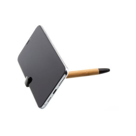 Fixed | Pen With Stylus and Stand | 3 in 1 | Pencil | Stylus for capacitive displays; Stand for phones and tablets | Bamboo