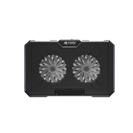 Fury Laptop Cooler Cooling Pad Fury Gunbai G3 Fans, RGB LED Light, 2 USB, 14.1-17.3"