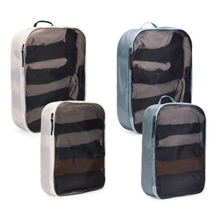 Thule | Packing Cube, 2x Large, 2x Medium | Packing Cube | Pond Gray/White