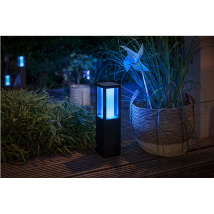 Philips Hue WCA Impress Outdoor Pedestal Lantern | 8 W | 2000-6500 Hue White Colour Ambiance
