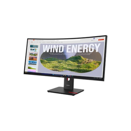 Lenovo | ThinkVision | T34WD-40 | 34 " | VA | 21:9 | 120 Hz | 4 ms | 3440 x 1440 pixels | 300 cd/m² | HDMI ports quantity 1 | Eclipse black | Warranty 36 month(s)