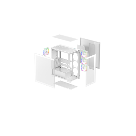 Deepcool Case | CG580 4F V2 WH | White | ATX