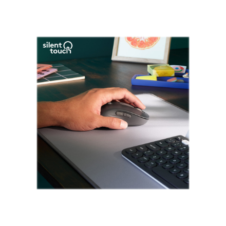 Logitech Signature M650 L Left Wireless Mouse, RF Wireless + Bluetooth, 2000 DPI, Graphite | Logitech