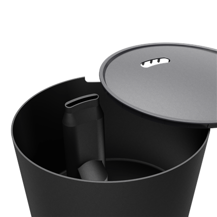 Duux | Smart Humidifier | Neo | Water tank capacity 5 L | Suitable for rooms up to 50 m² | Ultrasonic | Humidification capacity 500 ml/hr | Black