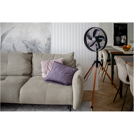 Camry | Fan | CR 7329 | Tripod Loft fan | Black | Diameter 40 cm | Number of speeds 3 | Oscillation | 100 W