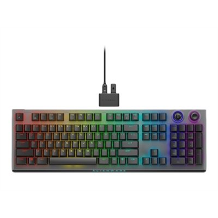 Dell | Alienware Tri-Mode AW920K | Wireless Gaming Keyboard | Wireless | Bluetooth | RGB LED light | Wireless connection | US | CHERRY MX Red | Dark Side of the Moon