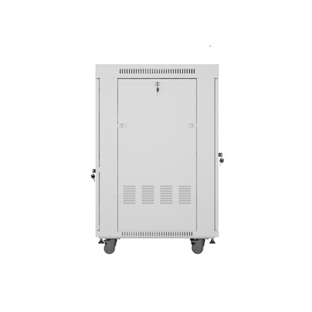 Lanberg | Rack cabinet 19" free-standing 22U/600x800 (flat pack) with glass door | FF01-6822-12SL | Grey