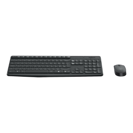 Logitech | MK235 | Keyboard and Mouse Set | Wireless | Mouse included | Batteries included | US | Black