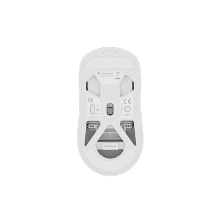 Genesis | Zircon 660 PRO | Gaming Mouse | Wireless/Wired | 2.4 GHz, Bluetooth, USB | White