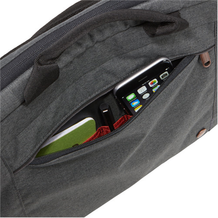 Case Logic | Era Attaché | Fits up to size 14 " | Messenger - Briefcase | Obsidian | Shoulder strap