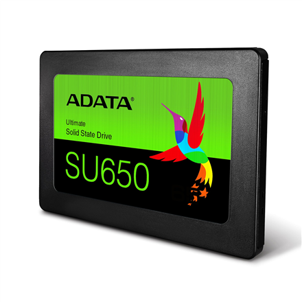 ADATA | Ultimate SU650 | 256 GB | SSD form factor 2.5" | Solid-state drive interface SATA 6Gb/s | Read speed 520 MB/s | Write speed 450 MB/s