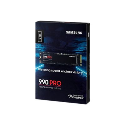 Samsung | 990 PRO | 2000 GB | SSD form factor M.2 2280 | Solid-state drive interface PCIe Gen4x4 | Read speed 7450 MB/s | Write speed 6900 MB/s