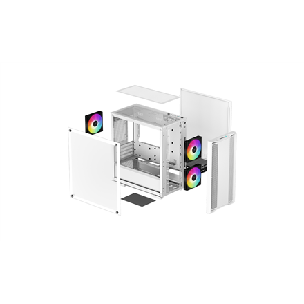Deepcool | ARGB Micro-ATX CASE | CC360 | White | Mini-ITX / Micro-ATX | ATX PS2 （maximum length: 160mm）
