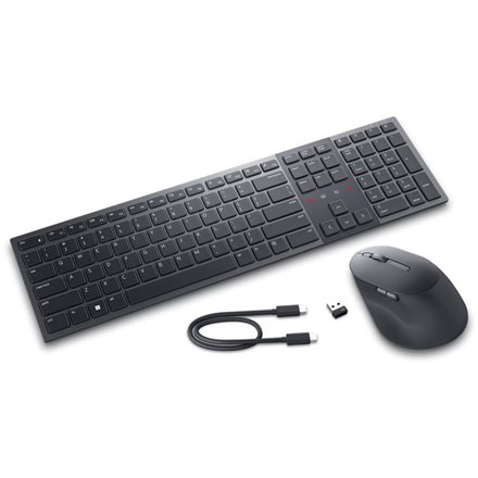 Dell | Premier Collaboration KM900 | Keyboard and Mouse Set | Wireless | Mouse included | Bluetooth | Wireless connection | Lithuanian | Graphite