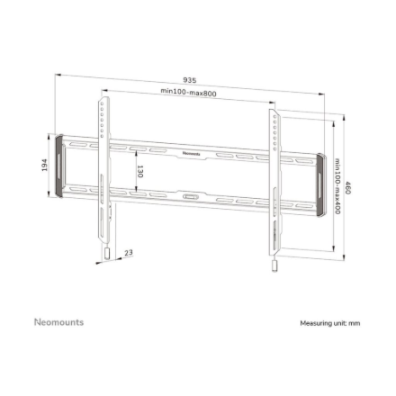Neomounts Wall mount | WL30-550BL18 TV mount | 43-86 " | Maximum weight (capacity) 60 kg | Black