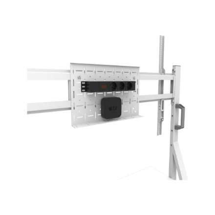 Neomounts Floor stand | FL50-525WH1 TV trolley | Adjustable Height | 55-86 " | Maximum weight (capacity) 76 kg | White