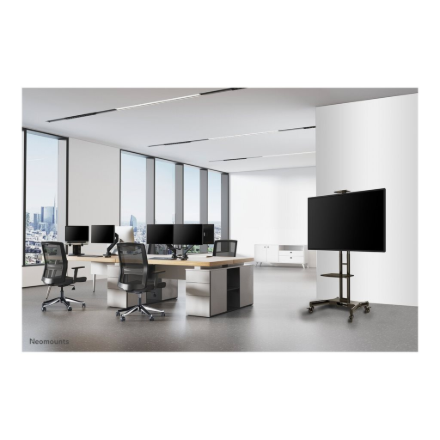 Neomounts Floor stand | NM-M1700BLACK TV trolley | Adjustable Height | 32-75 " | Maximum weight (capacity) 50 kg | Black