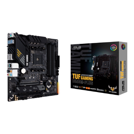 Asus | TUF Gaming B550M-Plus | Processor family AMD | Processor socket AM4 | DDR4 | Memory slots 4 | Chipset AMD B | Micro ATX