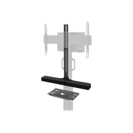 Neomounts AV1-825BL Videobar and multimedia kit - universal | Adjustable Height | Maximum weight (capacity) 9 kg | Black