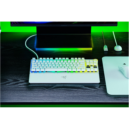 Razer Huntsman V3 Pro Tenkeyless 8KHz | Gaming keyboard | Wired | US | Razer Analog Optical Switch Gen-2 | White