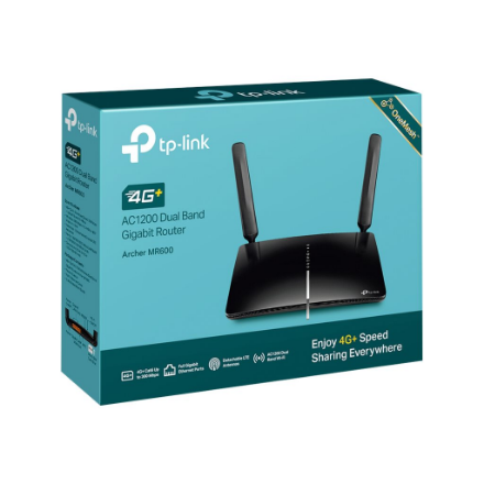 4G+ LTE Router | Archer MR600 | 802.11ac | 300+867 Mbit/s | 10/100/1000 Mbit/s | Ethernet LAN (RJ-45) ports 3 | Mesh Support No | MU-MiMO No | 4G | Antenna type 2xDetachable