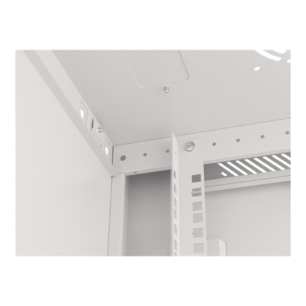 Lanberg | Rack cabinet 19" wall-mount 6U/600x450 for self-assembly with metal door (flat pack) | WF01-6406-00S | Grey