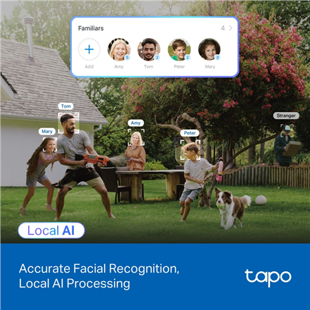 TP-LINK Pan/Tilt Security Wi-Fi Camera | Tapo C560WS | Dome | 8 MP | 4mm/F1.6 | H.264 | Micro SD, Max. 512 GB