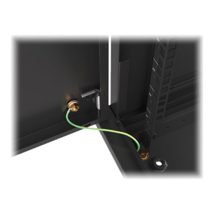 Lanberg | Rack cabinet 19" wall-mount 6U/600x450 for self-assembly with metal door (flat pack) | WF01-6406-00B | Black