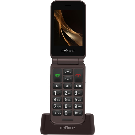 myPhone Harmony LTE Praline Collection | Brown | 2.8+1.44 " | IPS | 48 MB | 128 MB | Single SIM | MicroSD | 3G | Bluetooth | 5.1 | Main camera resolution 2 MP | 1300 mAh