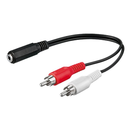 Goobay | Audio cable adapter, 3.5 mm | 50092