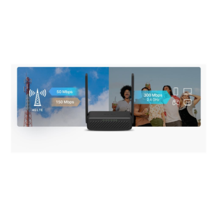 Mercusys MB113-4G | Wireless 4G LTE Portable Router | 802.11n | Ethernet LAN (RJ-45) ports 2 | 300 Mbit/s | Mesh Support No | MU-MiMO No | 4G