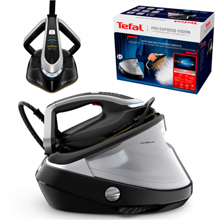 TEFAL | Ironing System | Pro Express Vision GV9821 | 3000 W | 1.2 L | 9 bar | Auto power off | Vertical steam function | Calc-clean function | Black