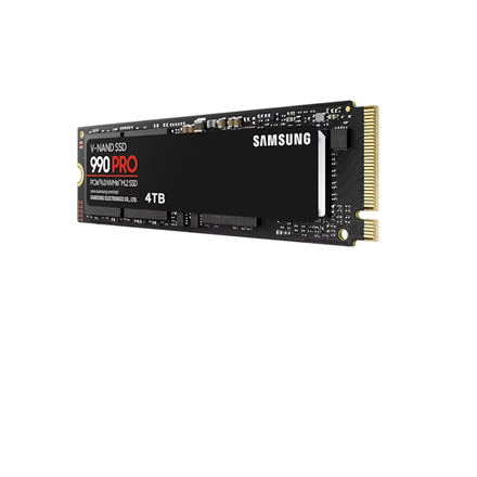 Samsung | 990 PRO | 4000 GB | SSD form factor M.2 2280 | Solid-state drive interface NVMe | Read speed 7450 MB/s | Write speed 6900 MB/s