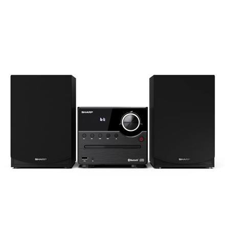 Sharp XL-B512(BK) Hi-Fi Micro System, CD/FM/USB/Bluetooth v5.0, 45W, Black | Sharp | Hi-Fi Micro System | XL-B512(BK) | Black | USB port | AUX in | Bluetooth | CD player | FM radio | Wireless connection